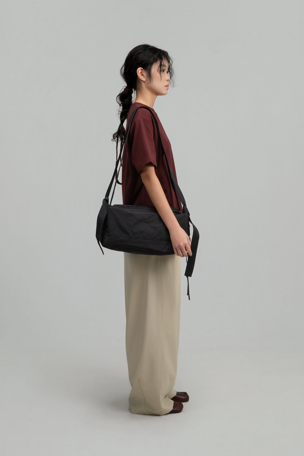 Medium Loaf Nylon Bag (Dark Grey)