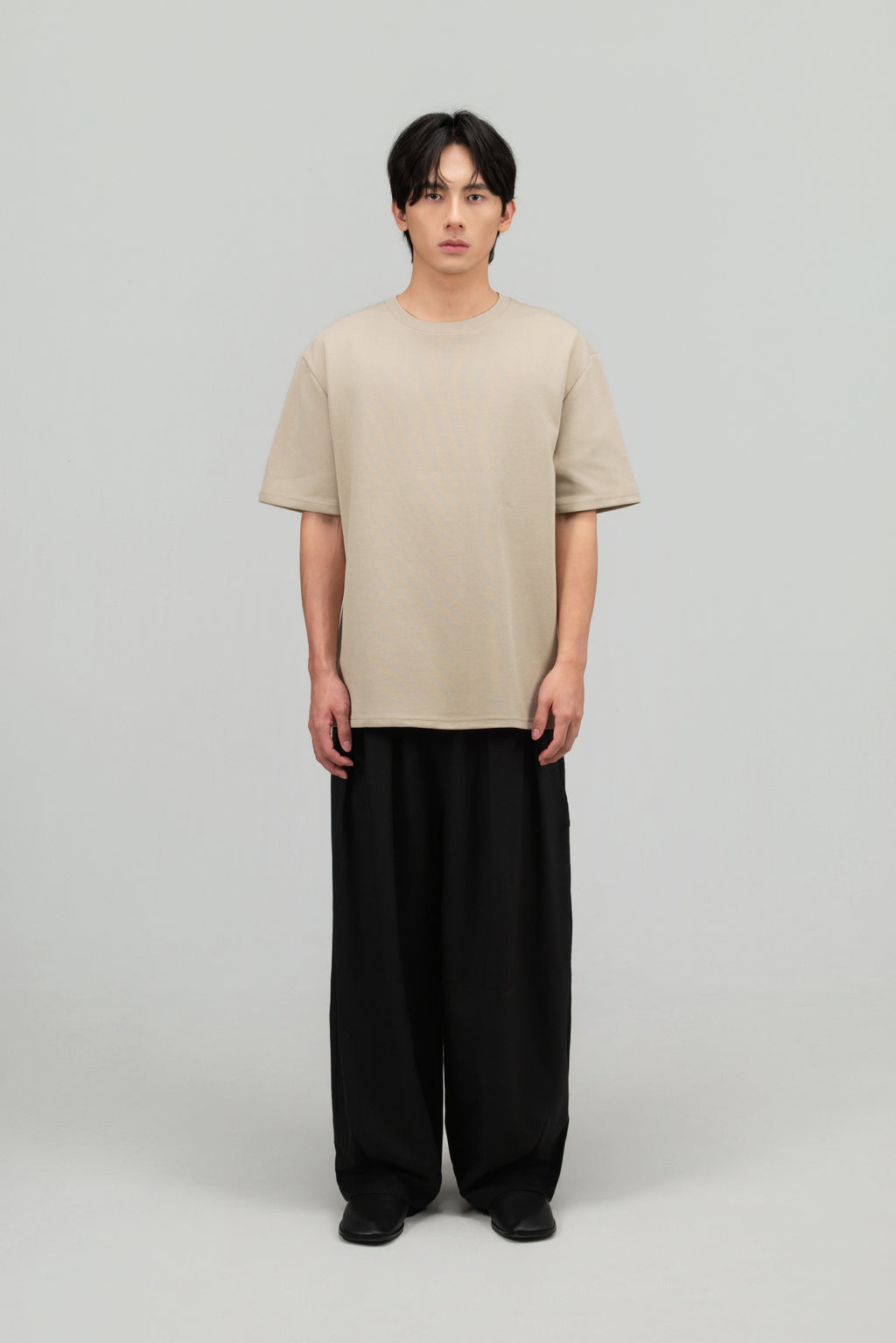 Gender Neutral Boxy Tee 'Born to be Simplicitist' (Oat)