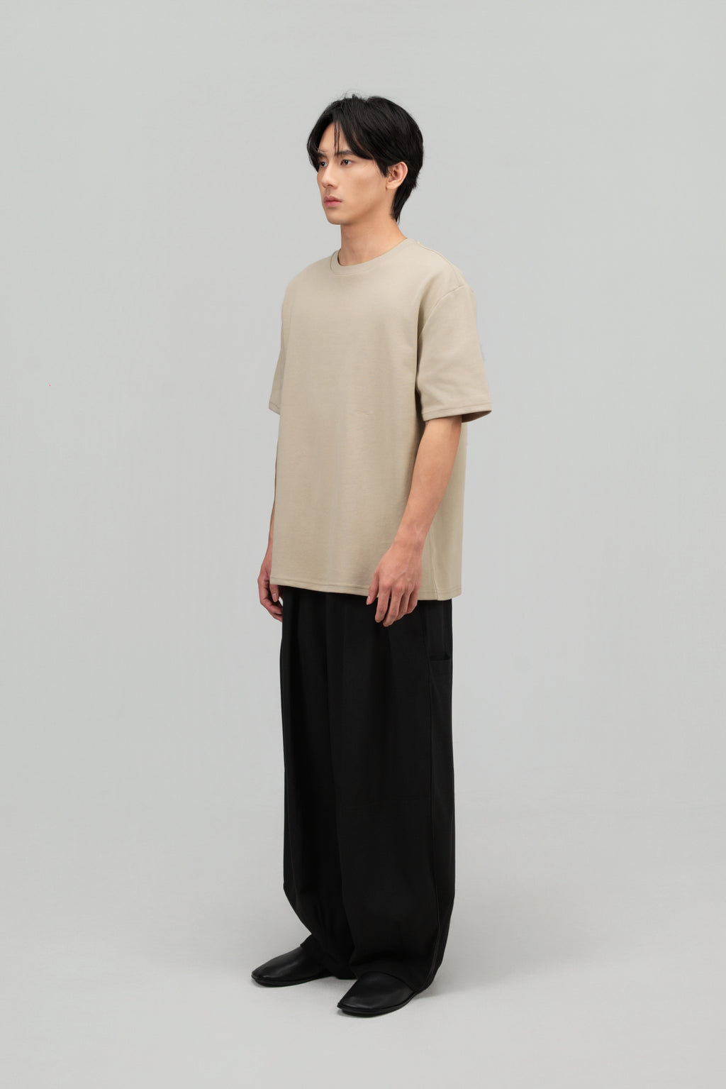 Gender Neutral Boxy Tee 'Born to be Simplicitist' (Oat)