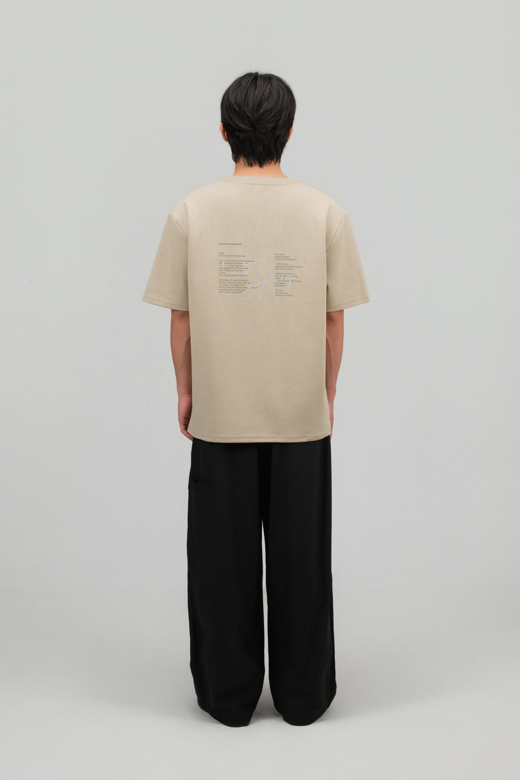 Gender Neutral Boxy Tee 'Born to be Simplicitist' (Oat)