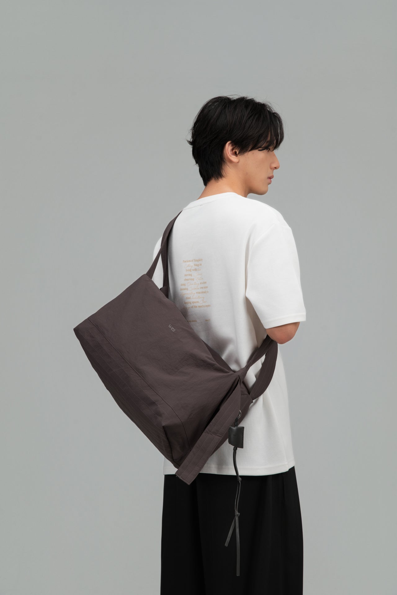 Large Loaf Nylon Bag (Black)