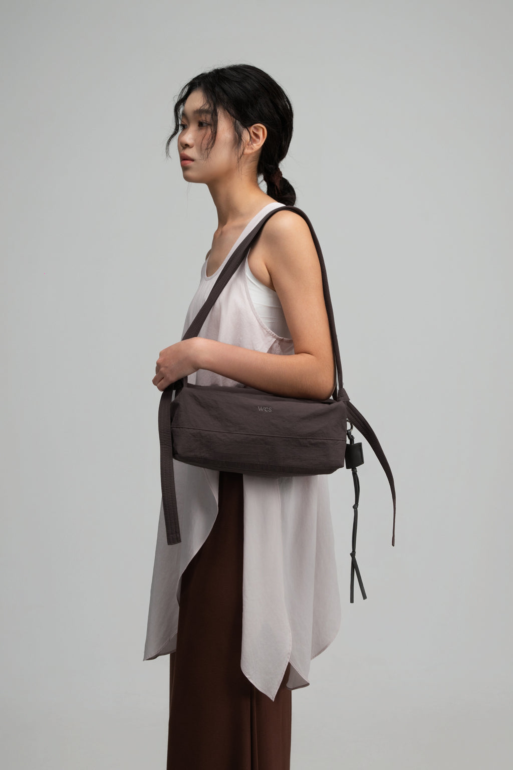 Small Loaf Nylon Bag (Olive Grey)