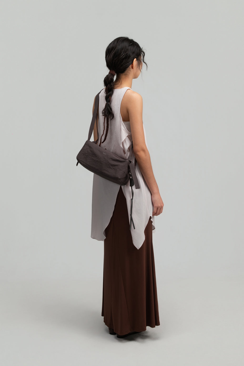 Small Loaf Nylon Bag (Light Grey)