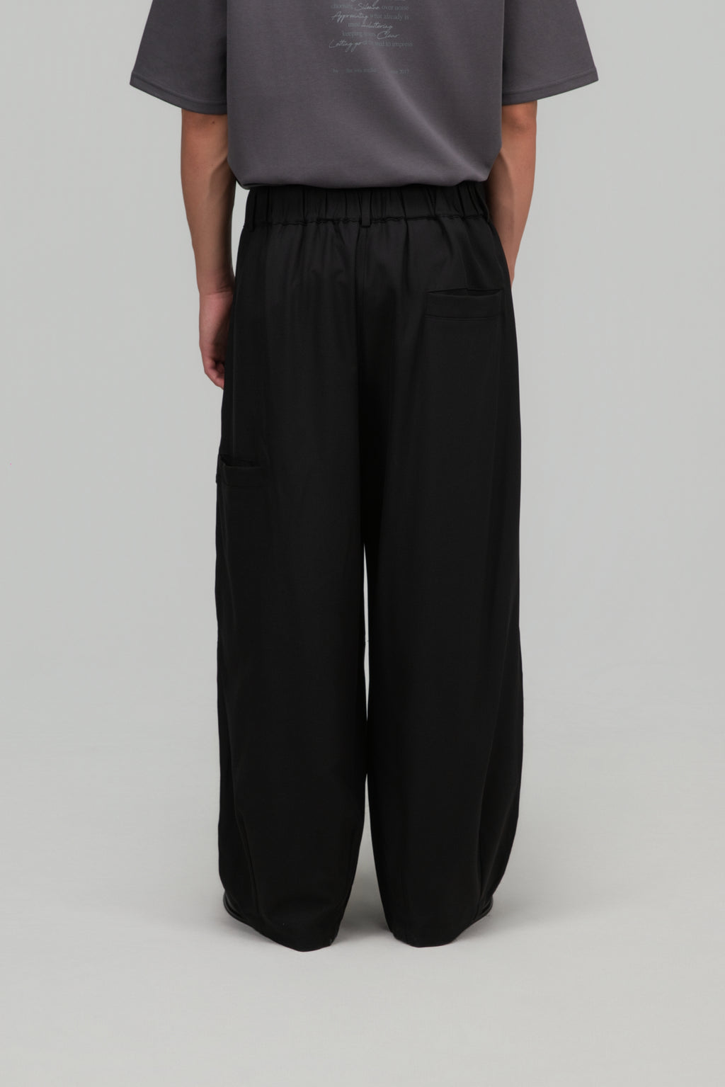 Gender Neutral Cocoon Trousers (Poly / Black)