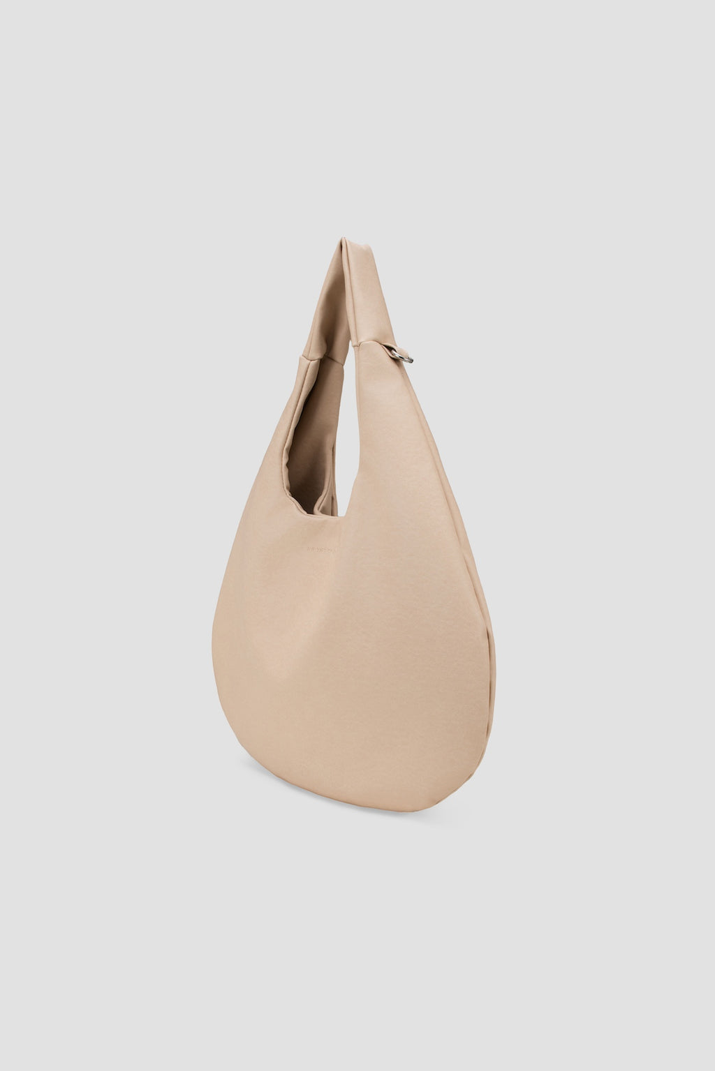 Medium Egg Leather Tote (Beige)