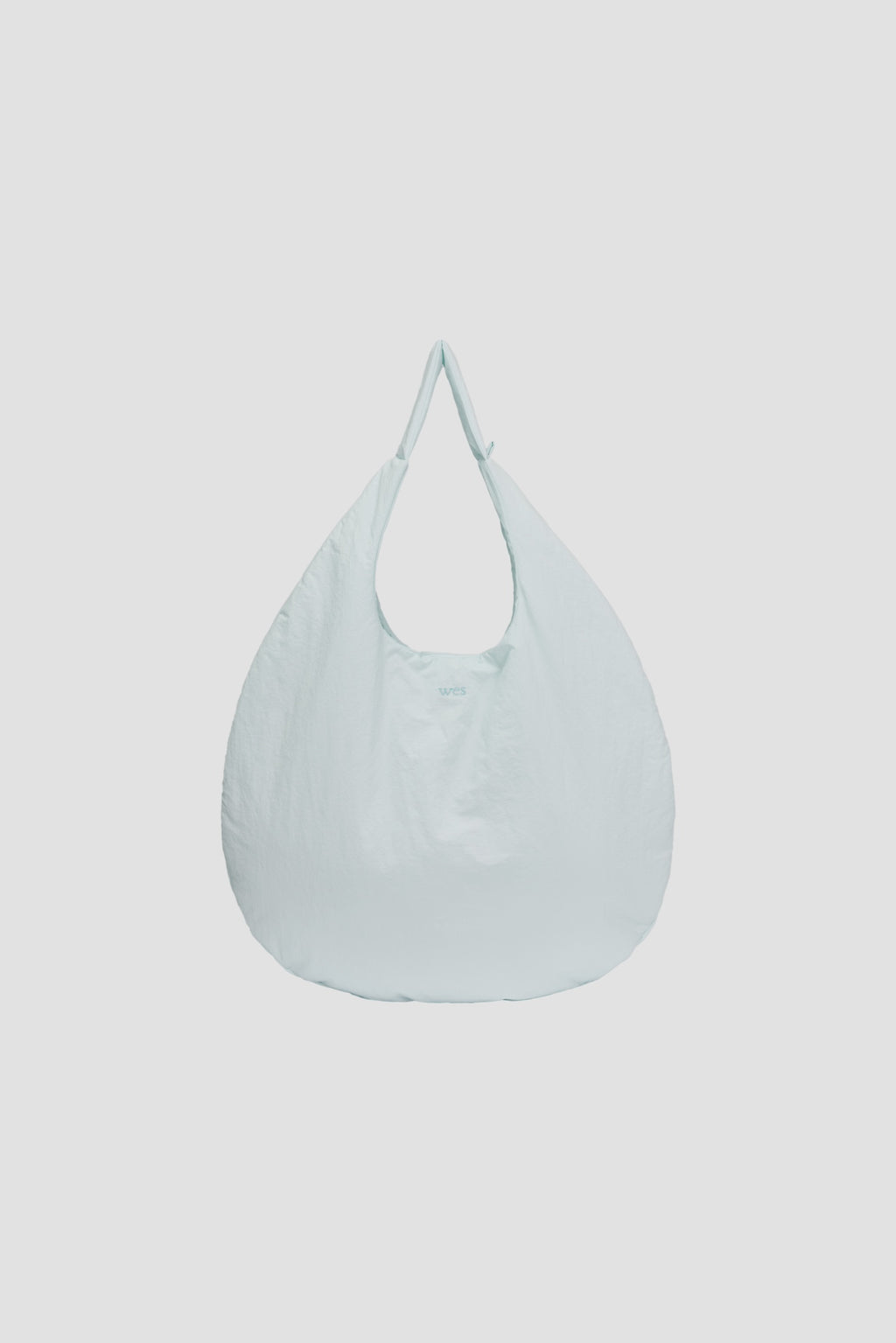 Medium Egg Nylon Tote (Ice Blue)