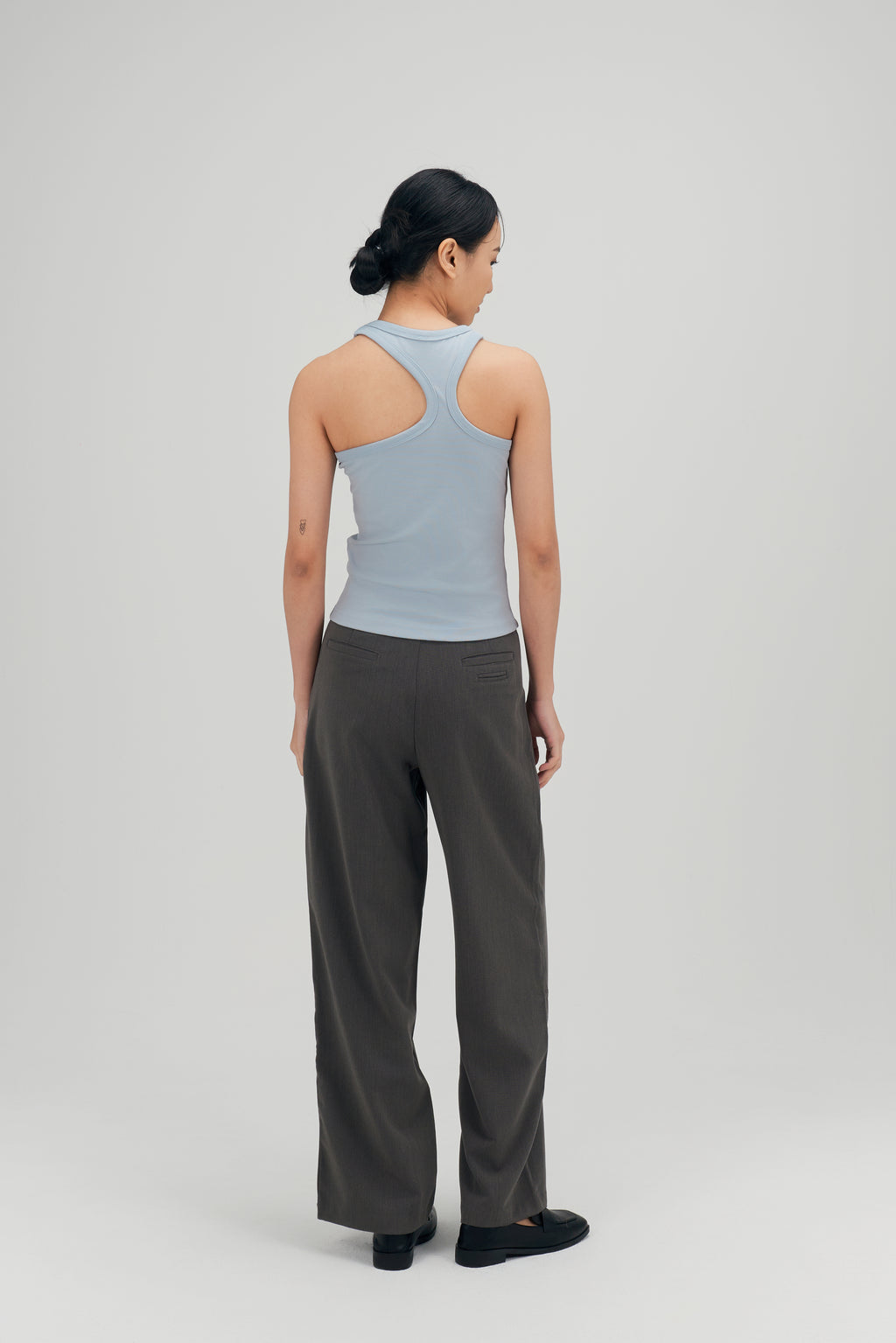 Classic - Irregular Back Tank Bra Top (Blue)