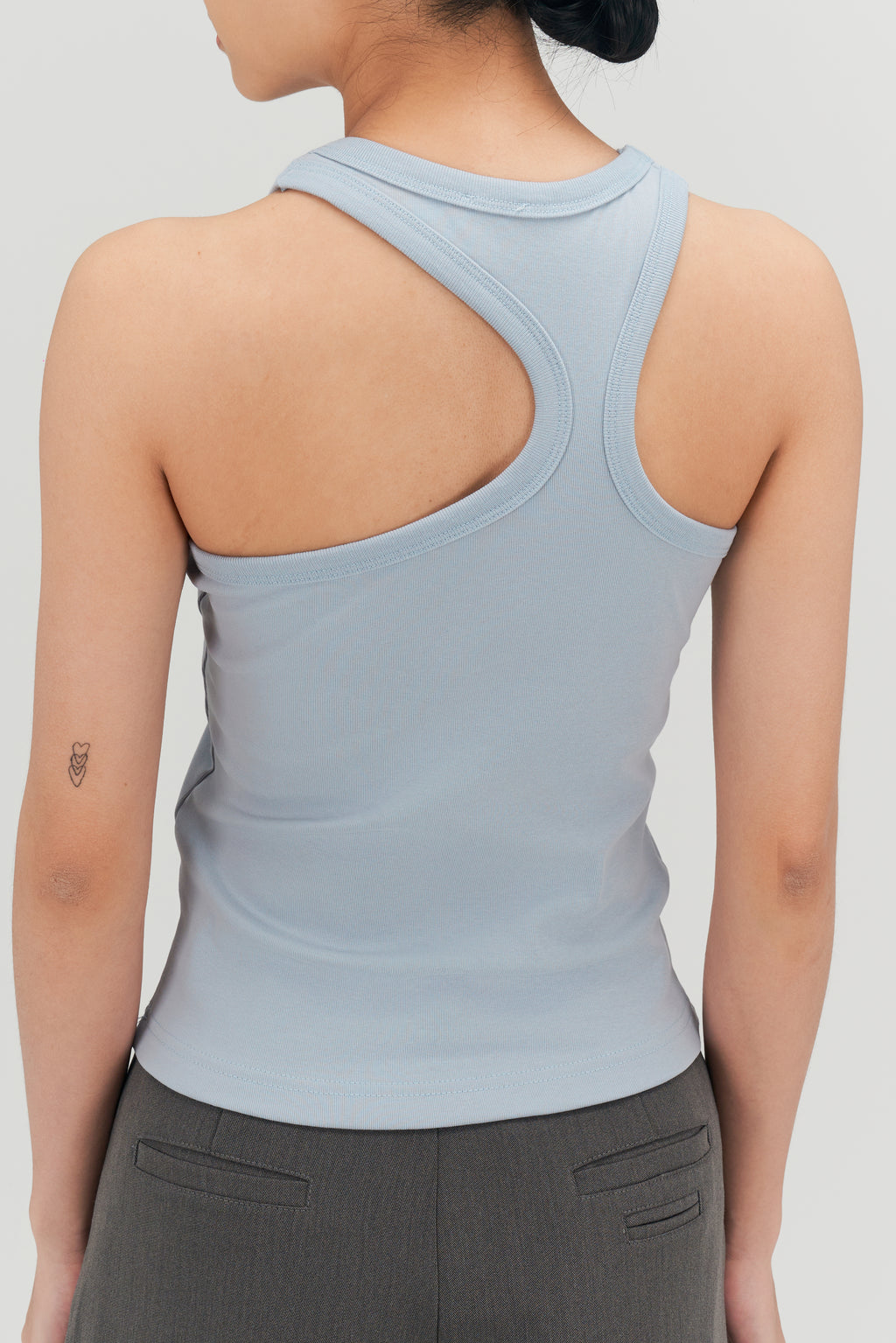 Classic - Irregular Back Tank Bra Top (Blue)