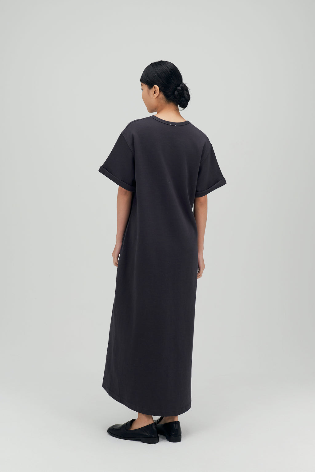 Classic - Cloud Cotton Long Dress (Dark Grey)