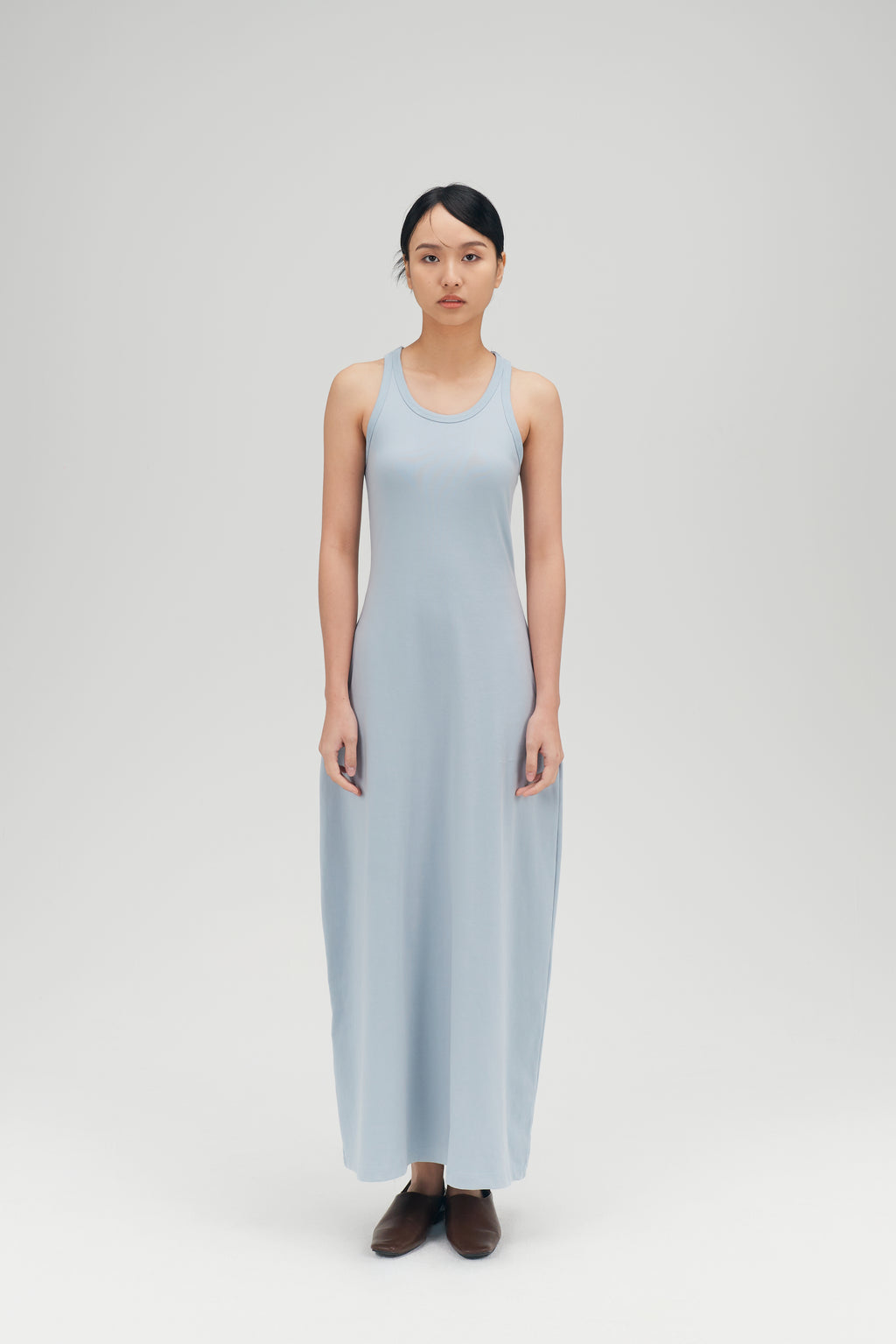 Classic - Irregular Back Tank Bra Dress (Blue)