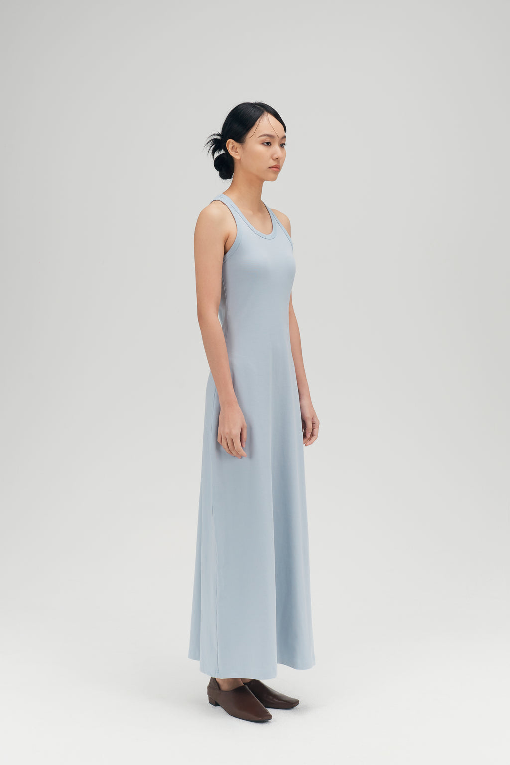 Classic - Irregular Back Tank Bra Dress (Blue)