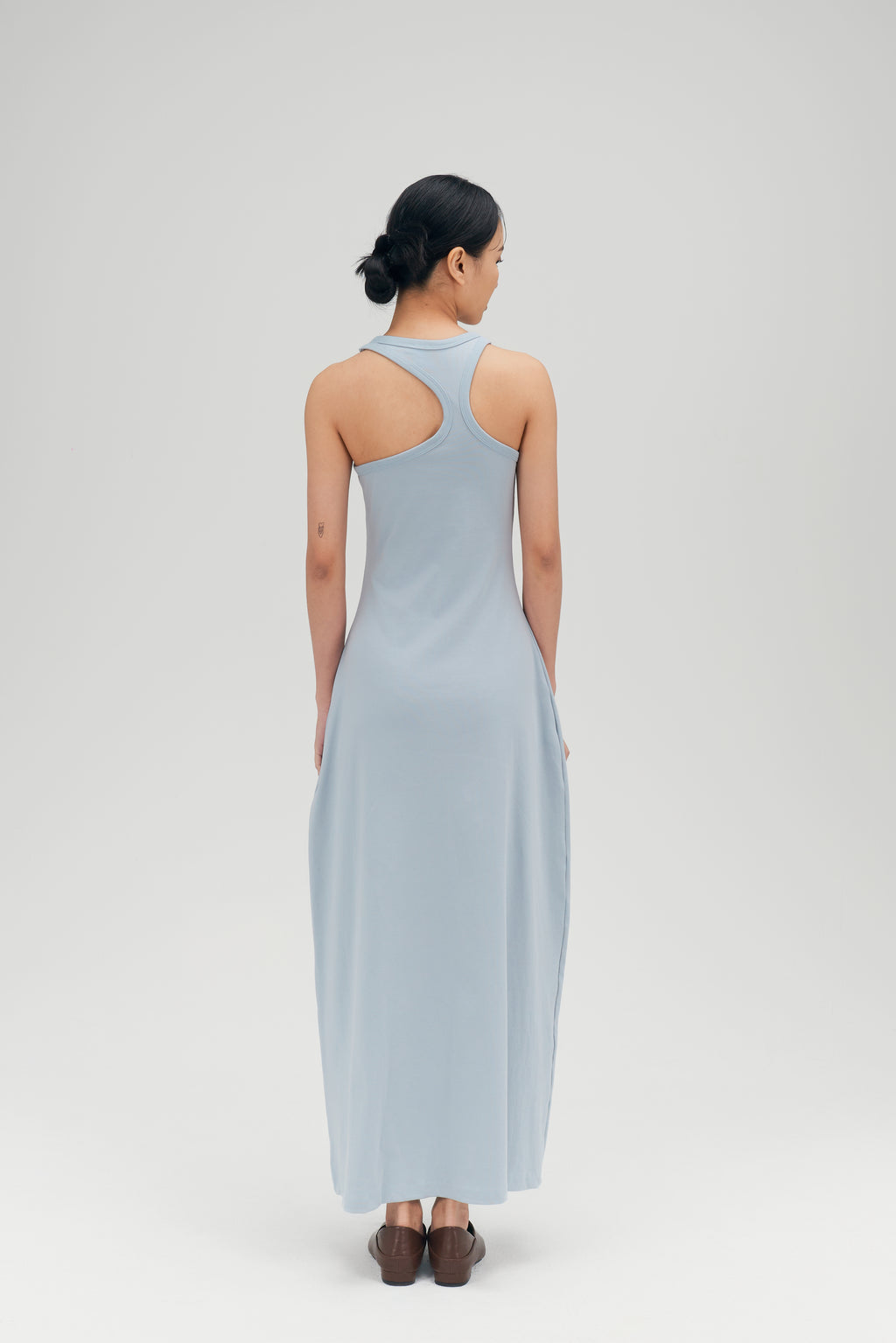 Classic - Irregular Back Tank Bra Dress (Blue)