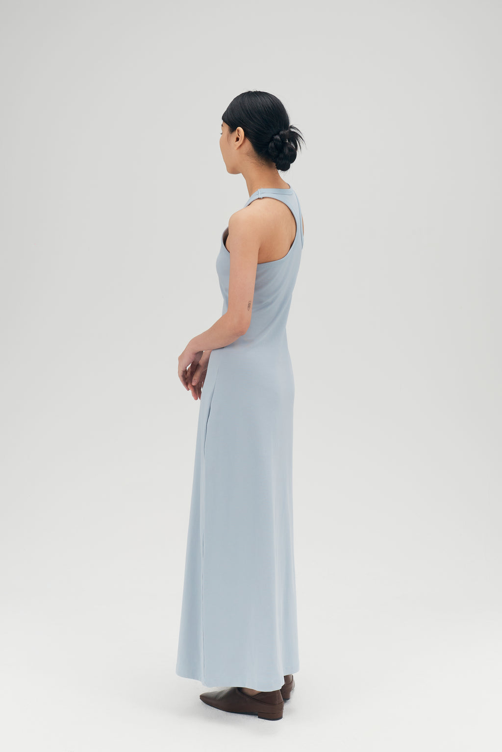 Classic - Irregular Back Tank Bra Dress (Blue)