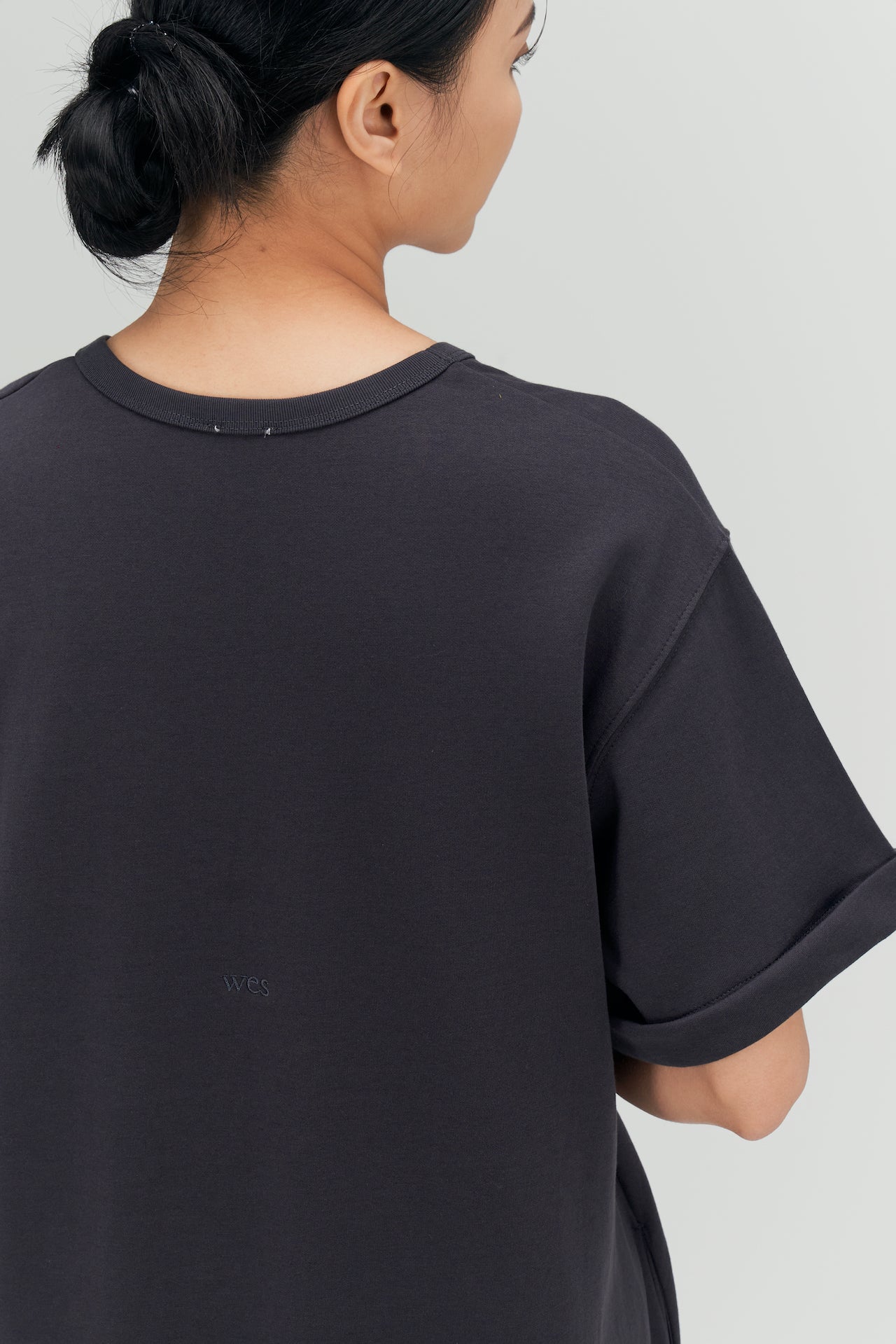 Classic - Cloud Cotton Long Dress (Dark Grey)