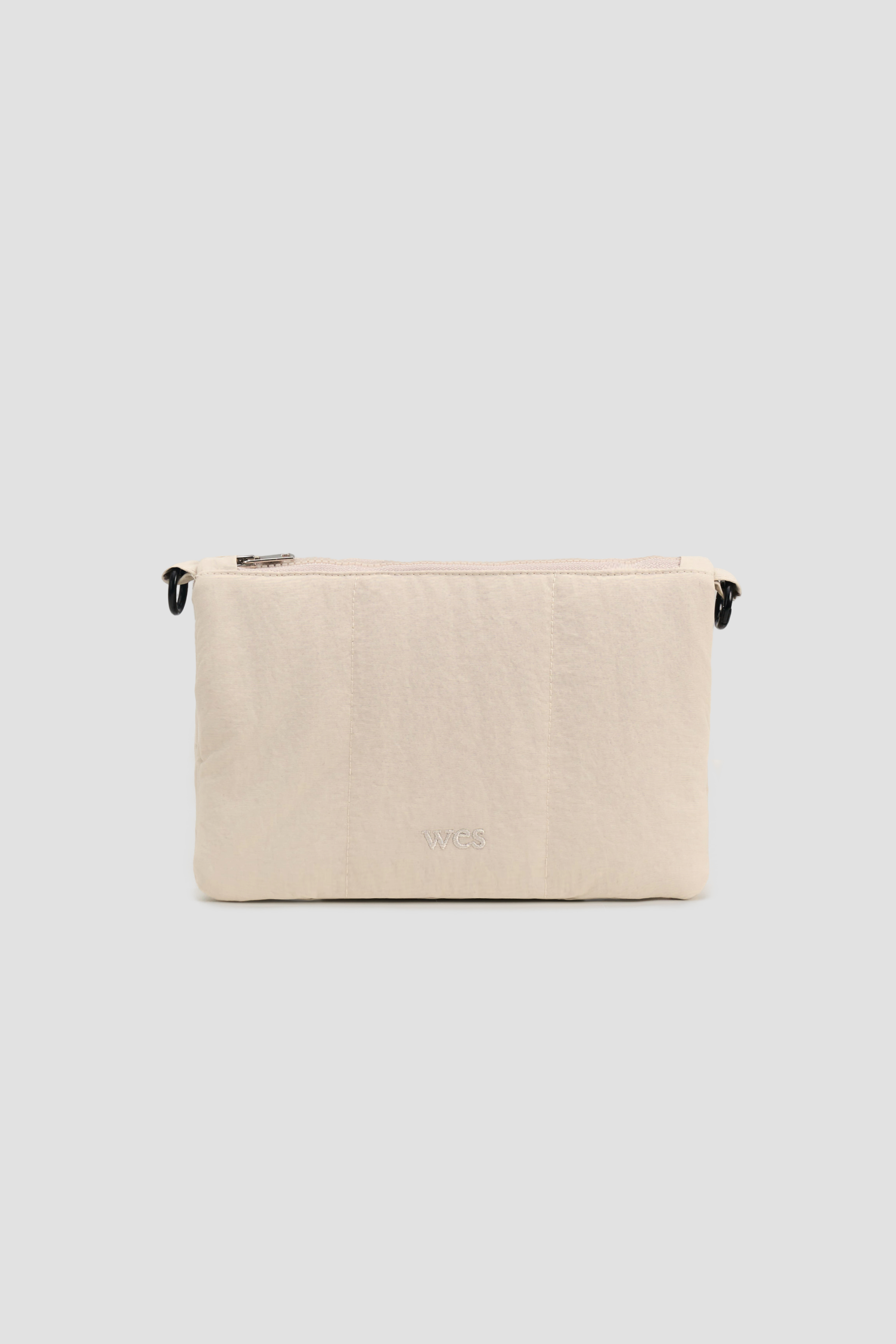 Small Nylon Cushion Pouch (Off White)