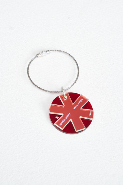 "Sparkle Subtly, Shine Deeply" Sparkle Keyring (Cherry)