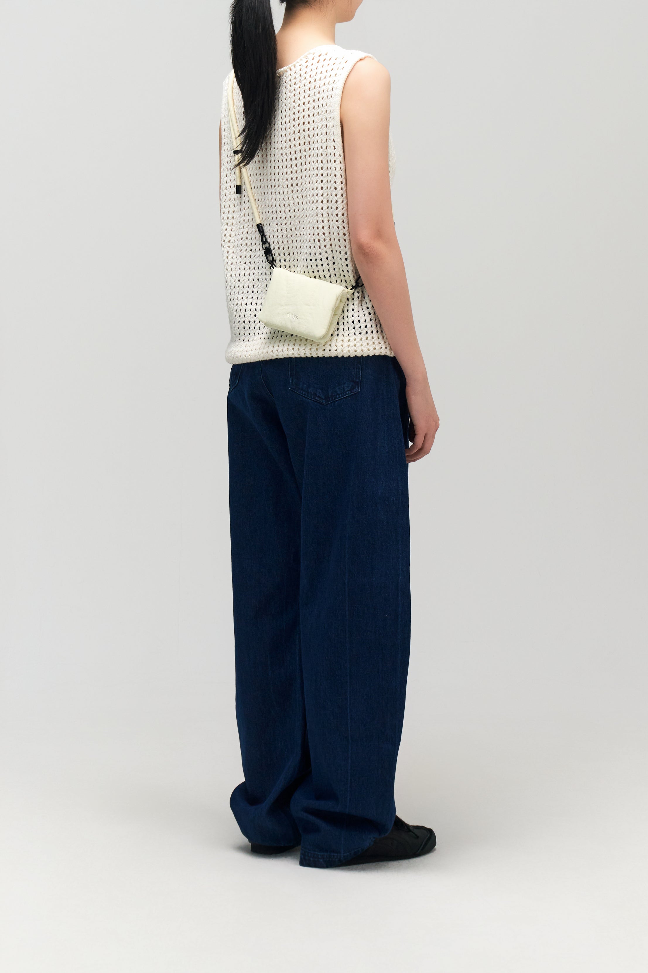 Mini Nylon Cushion Pouch (Dark Grey)