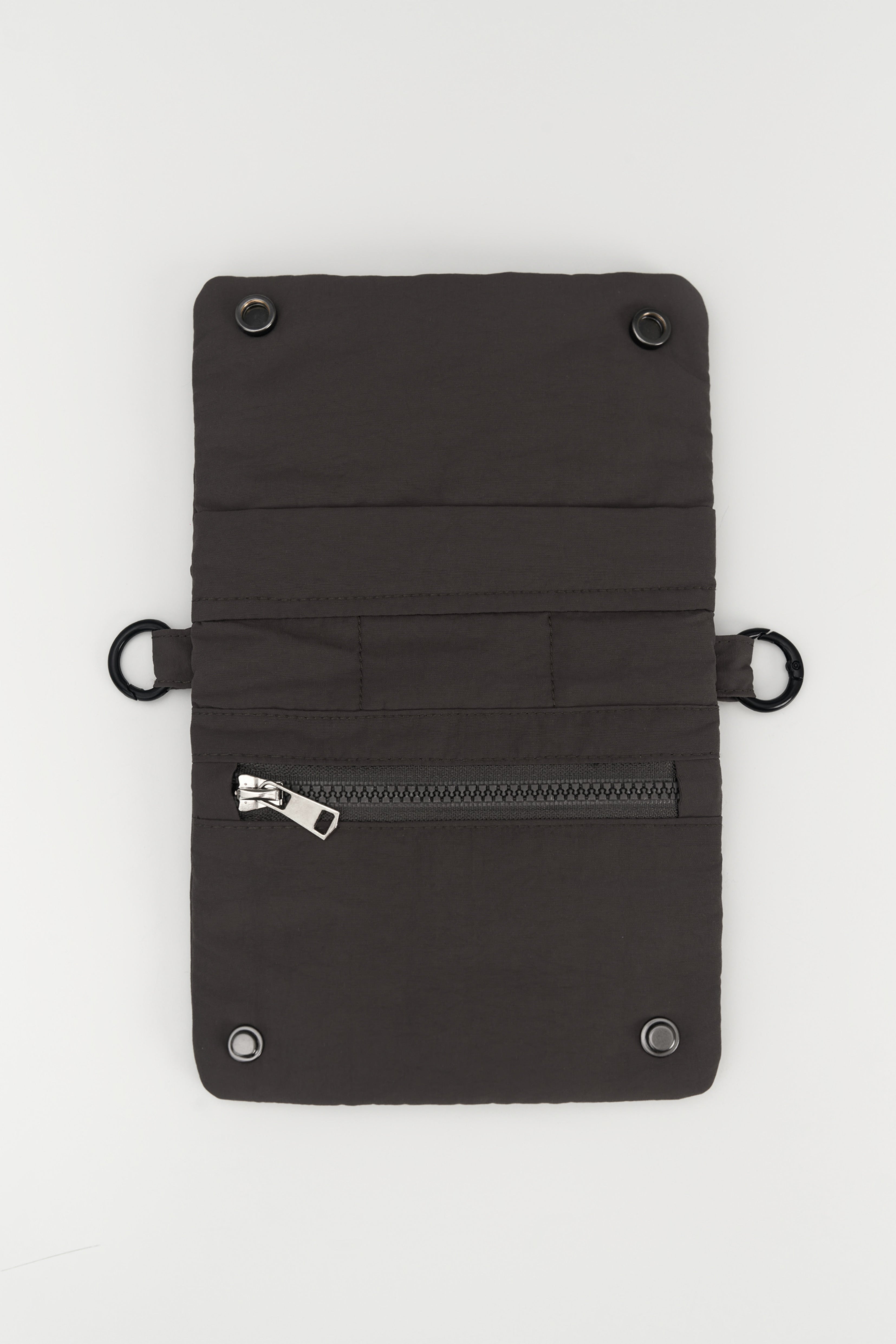 Mini Nylon Cushion Pouch (Dark Grey)