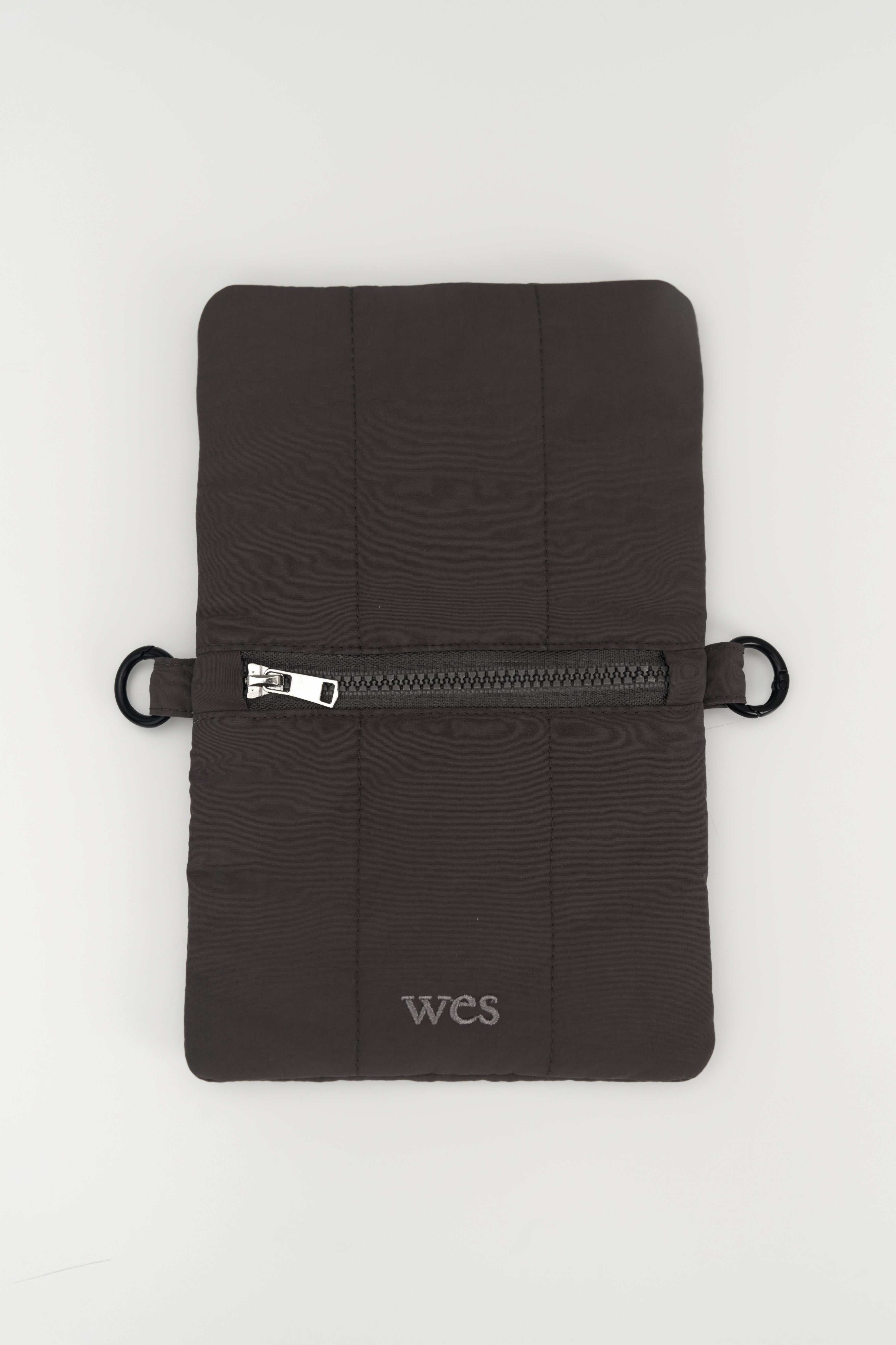 Mini Nylon Cushion Pouch (Dark Grey)