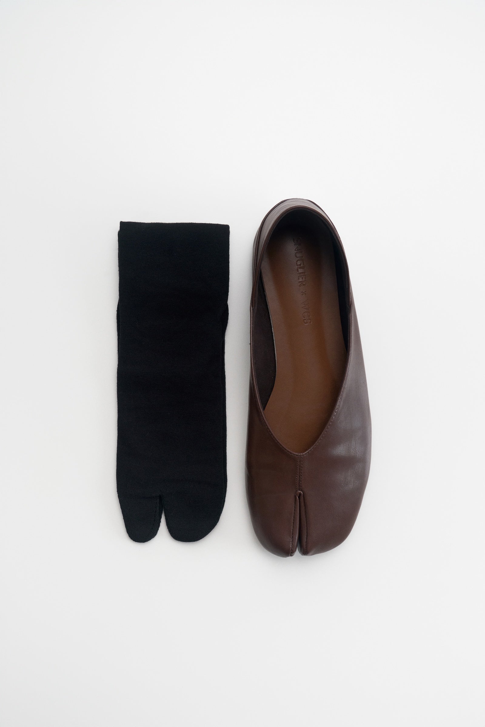 Snuglier x WES | Tsuri Tabi (Vintage Leather - Espresso)