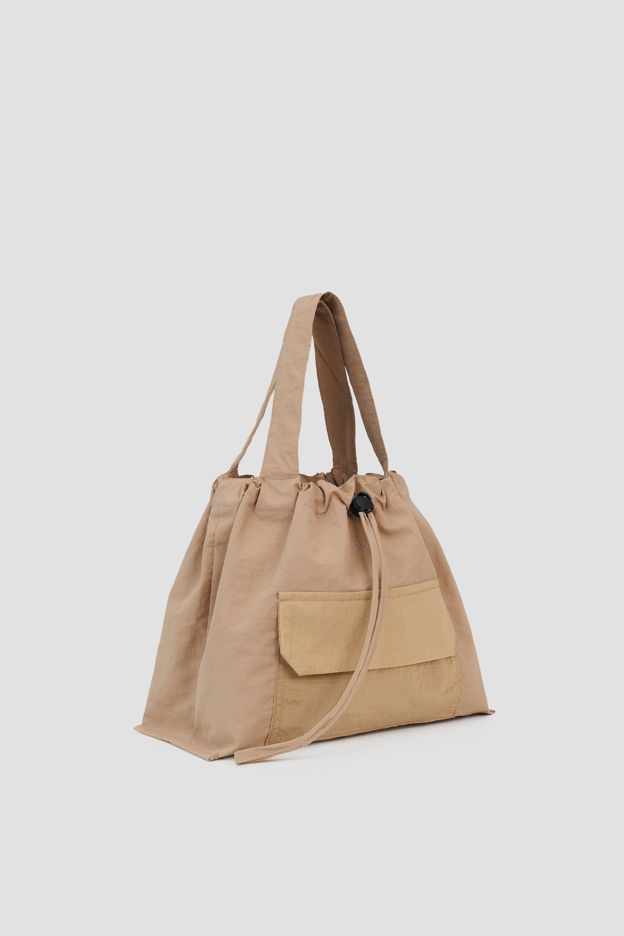 Subtle Holiday Edit | Small Classic Nylon Tote (Sand Shimmer)
