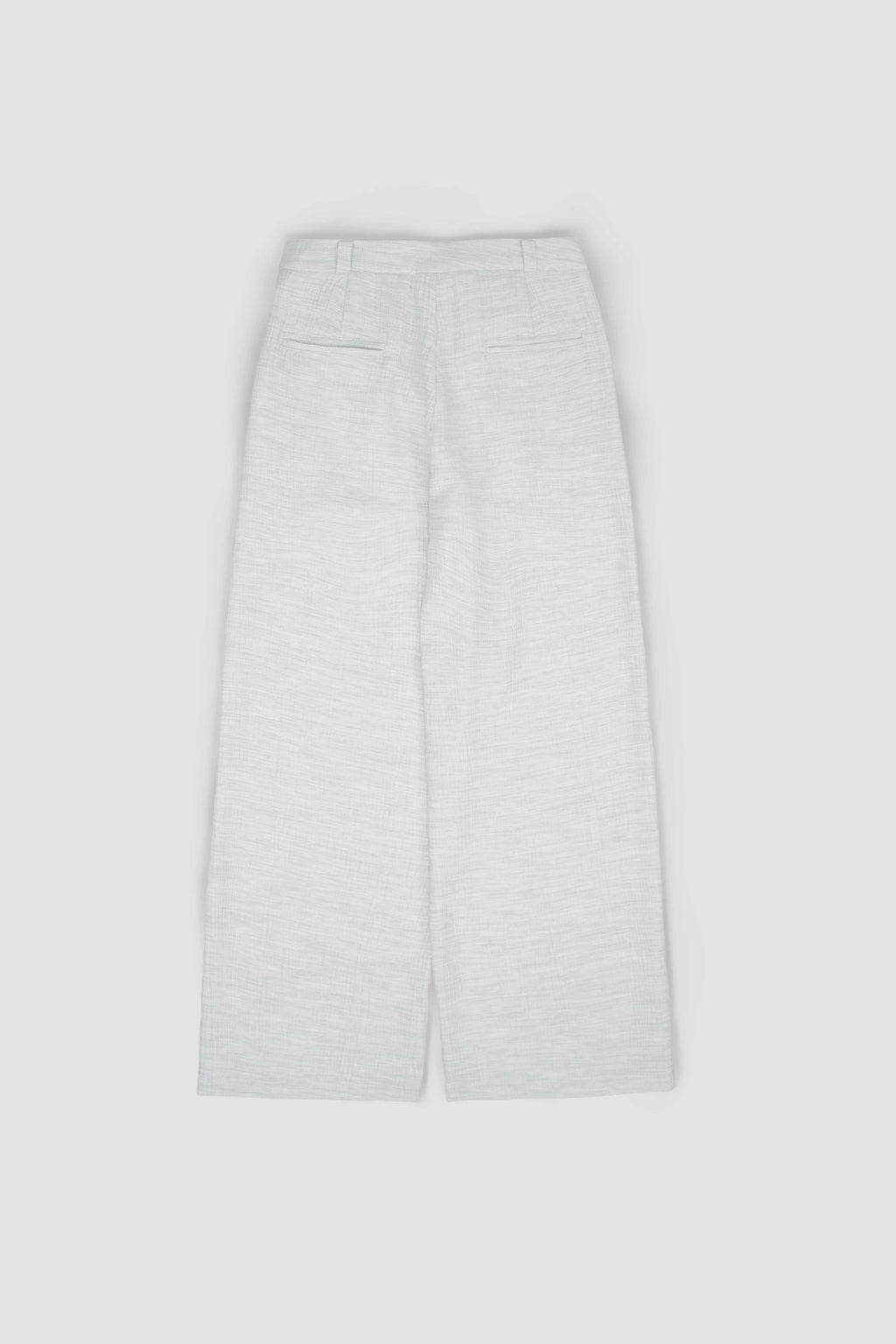 Tri Pleated Belted Trousers (Grey)