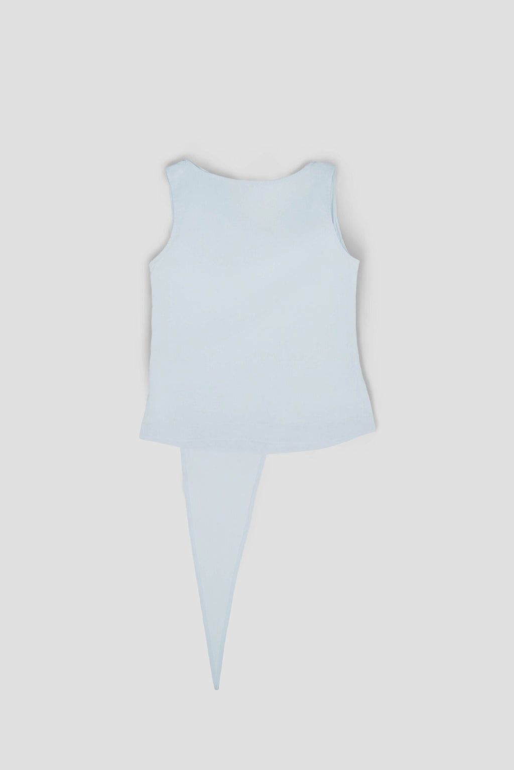 Triangle Neck-Scarf Tank Top (Blue)