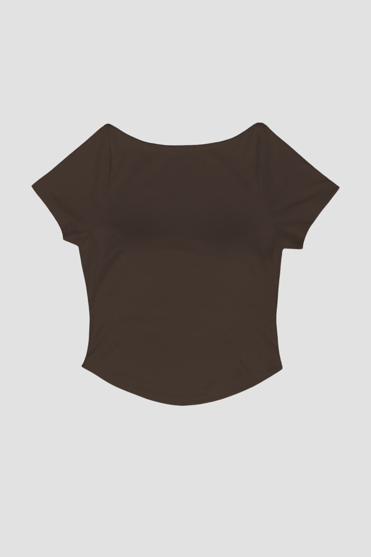 WES x SO | Baby Tee Bra Top (Brown)