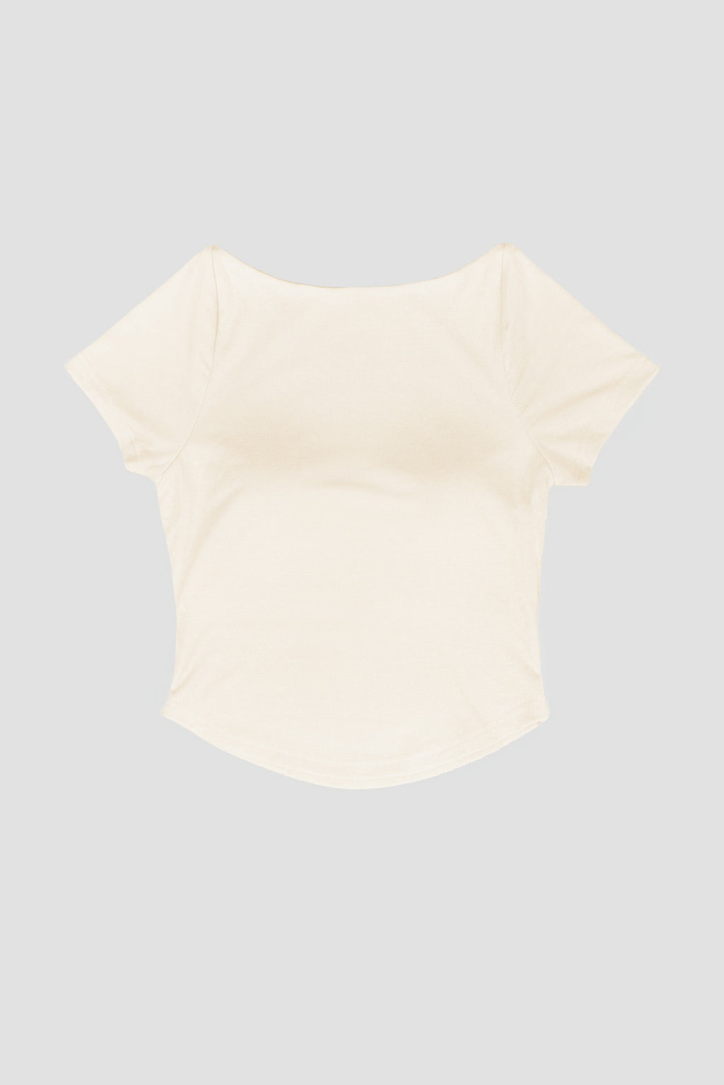 WES x SO | Baby Tee Bra Top (Cream)