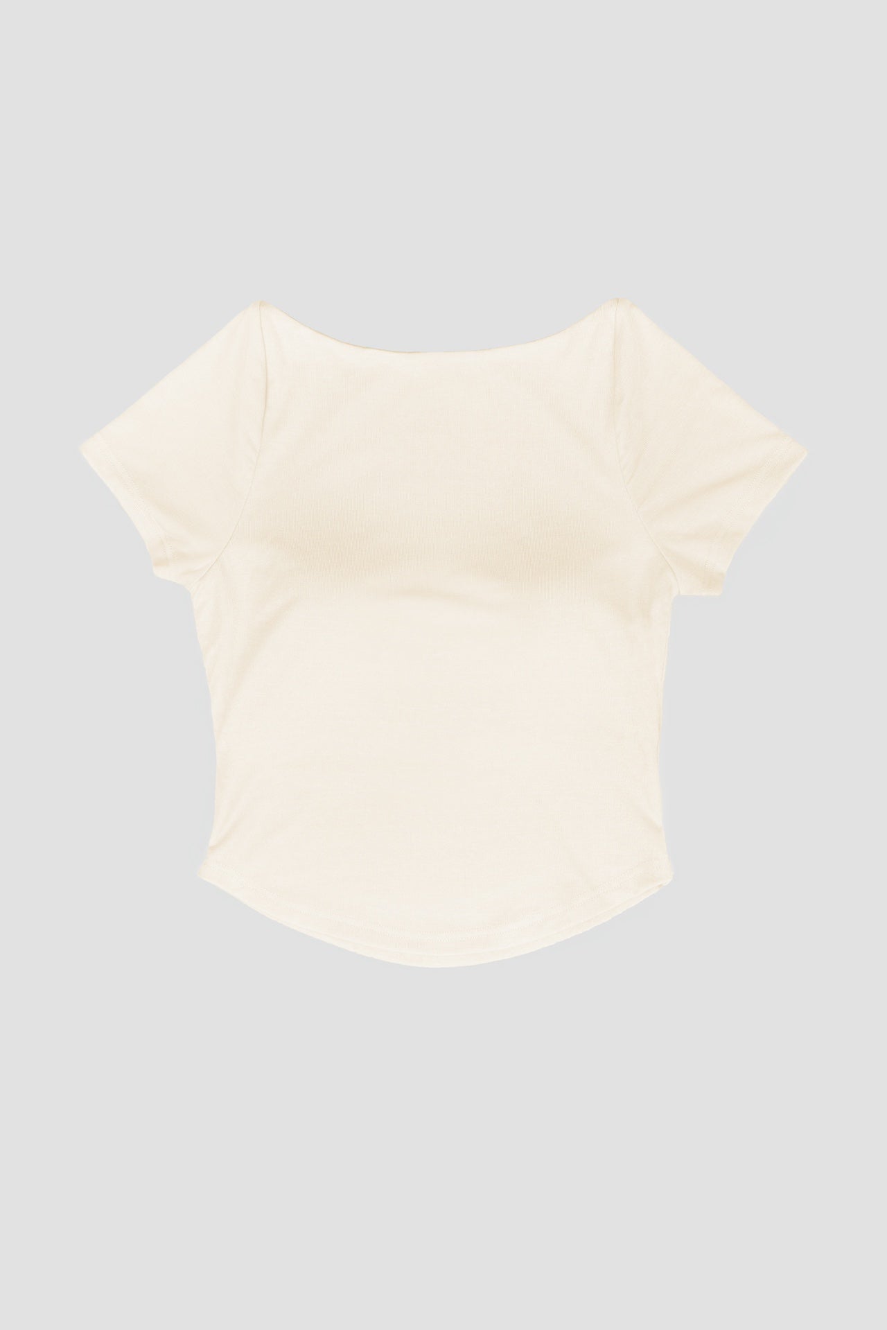 WES x SO | Baby Tee Bra Top (Cream)