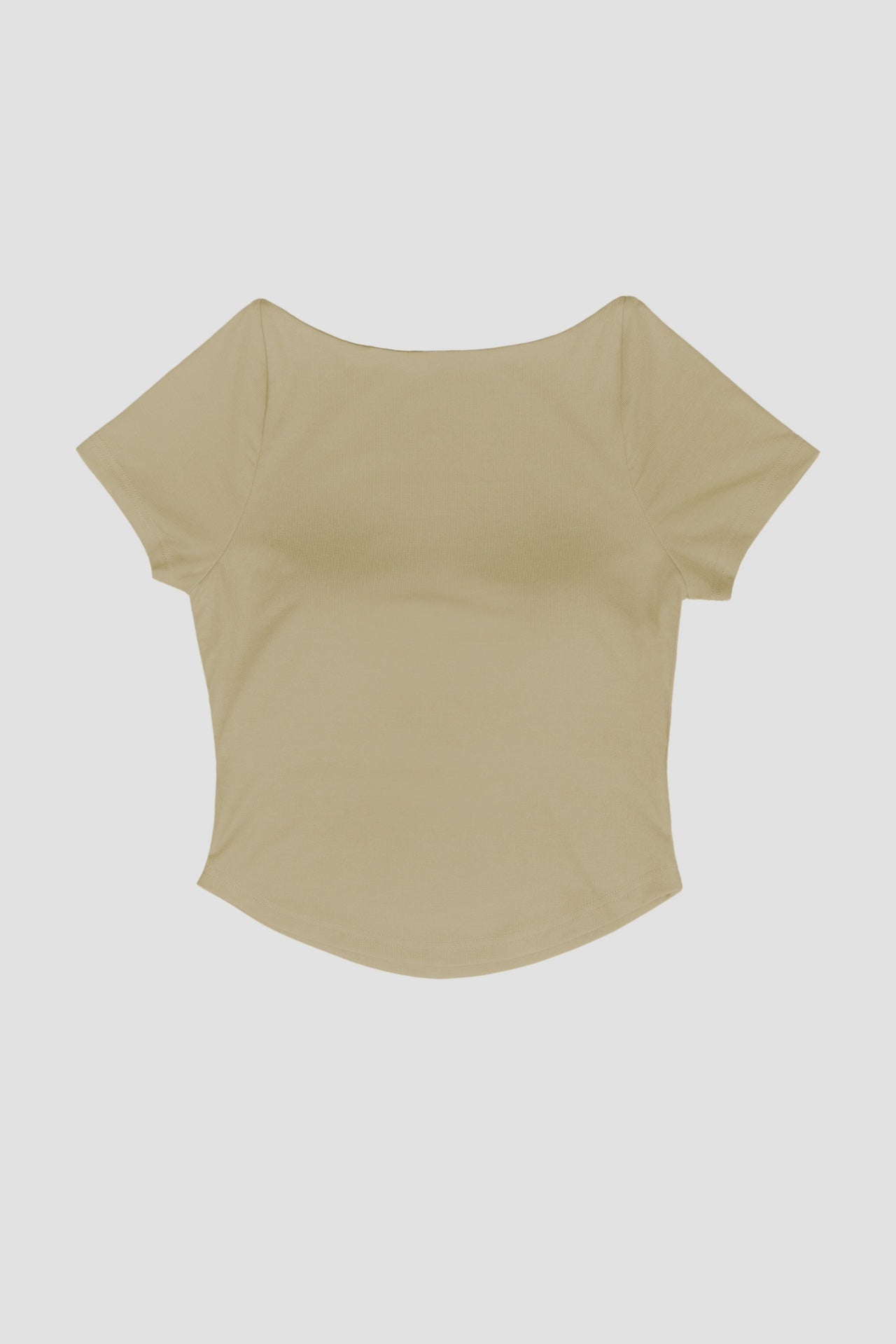 WES x SO | Baby Tee Bra Top (Khaki)
