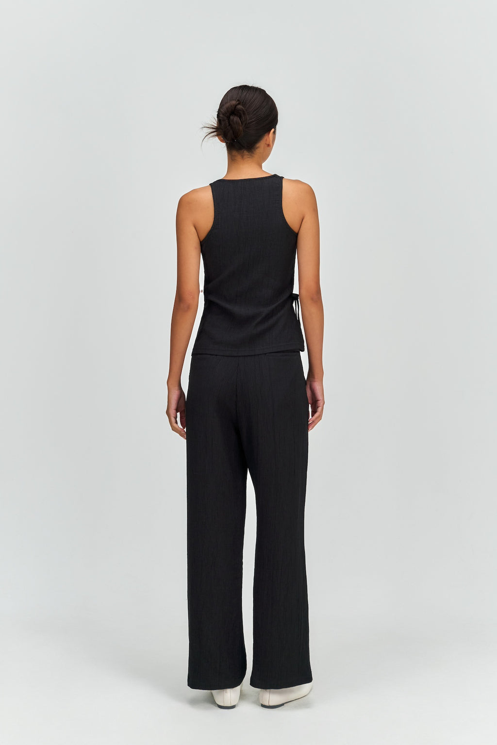 Waist Bandeu Tank Top (Black)