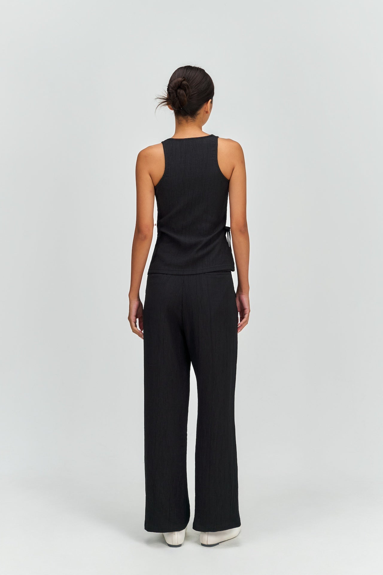 Waist Bandeu Tank Top (Black)