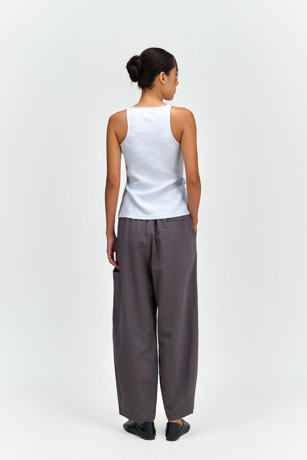 Waist Bandeu Tank Top (Blue)