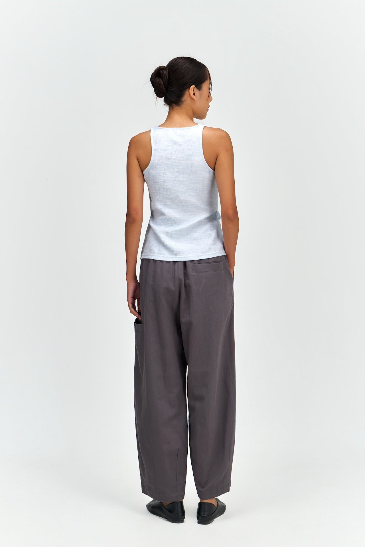 Waist Bandeu Tank Top (Blue)