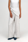 Tri Pleated Belted Trousers (Grey)