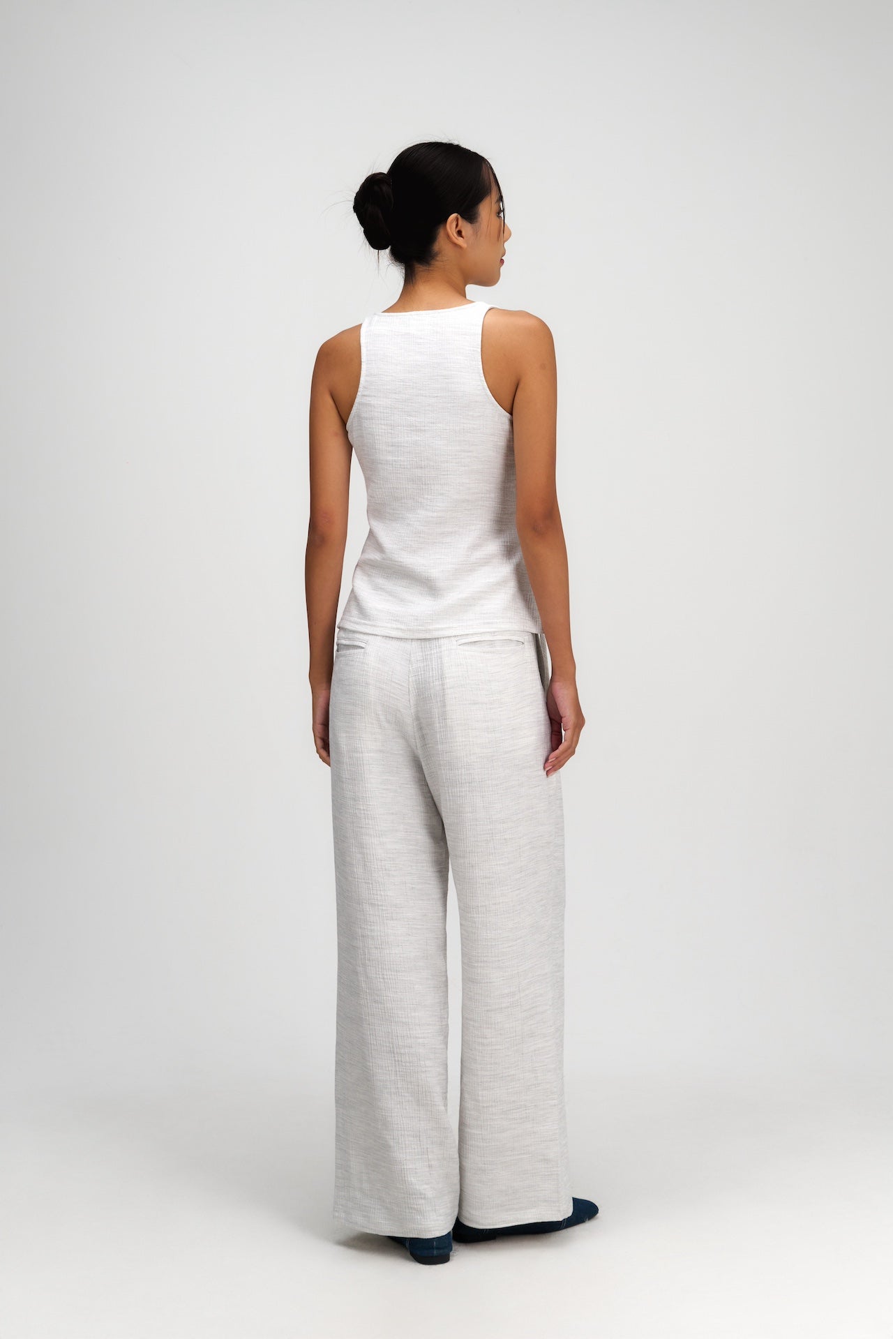 Waist Bandeu Tank Top (Grey)