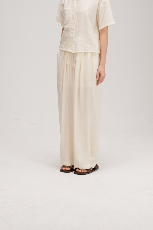 Convertible Wear Long Pants w/ Lining (Off White)