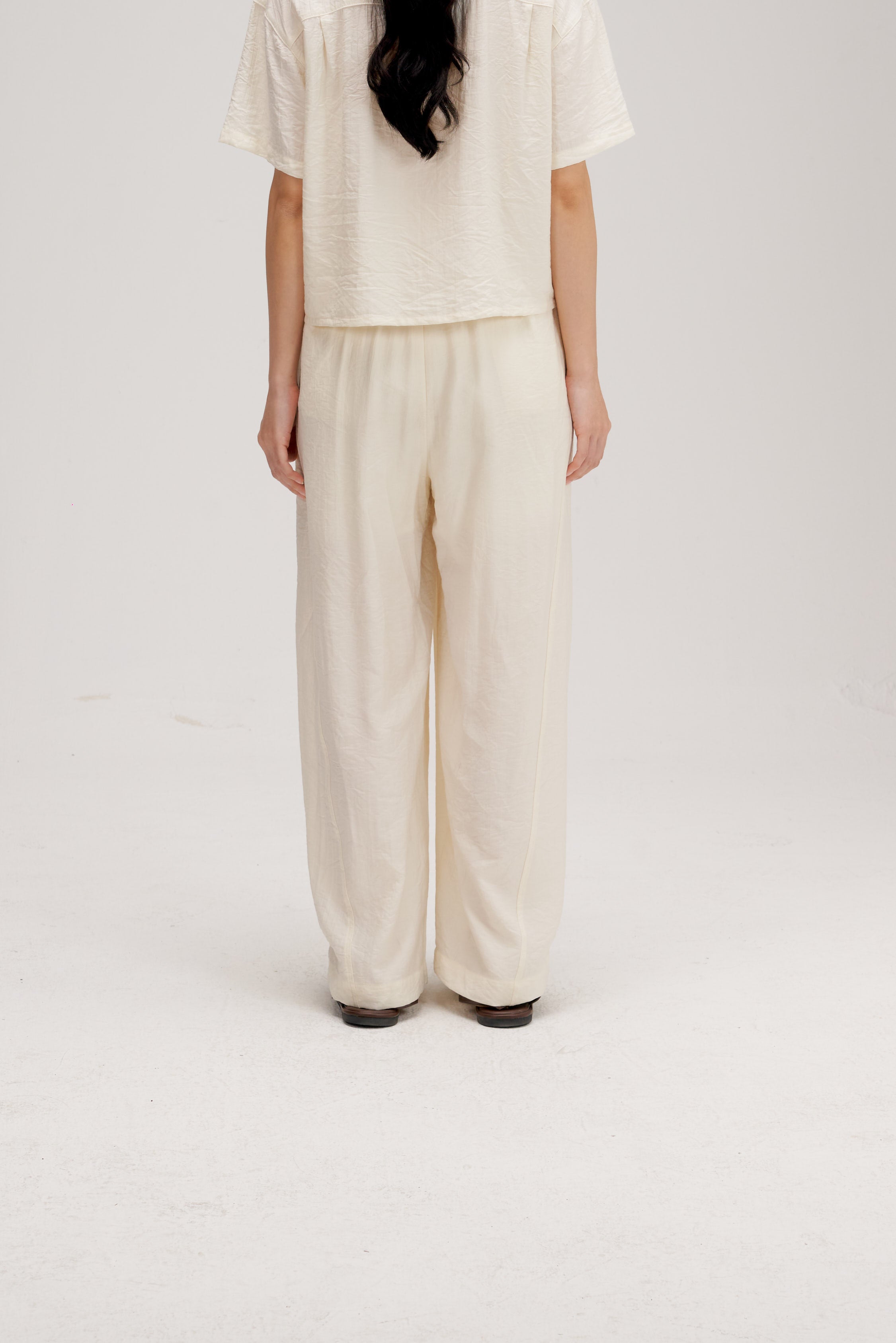 Convertible Wear Long Pants w/ Lining (Off White)