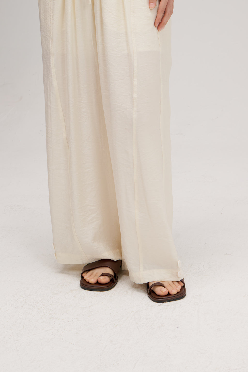 Convertible Wear Long Pants w/ Lining (Off White)