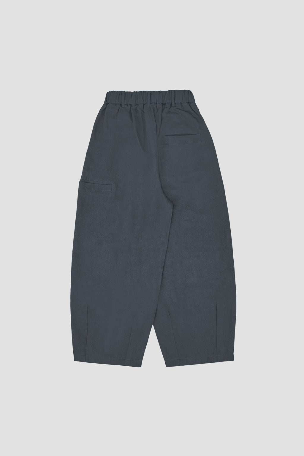Gender Neutral Cocoon Trousers (Linen / Blue Grey)