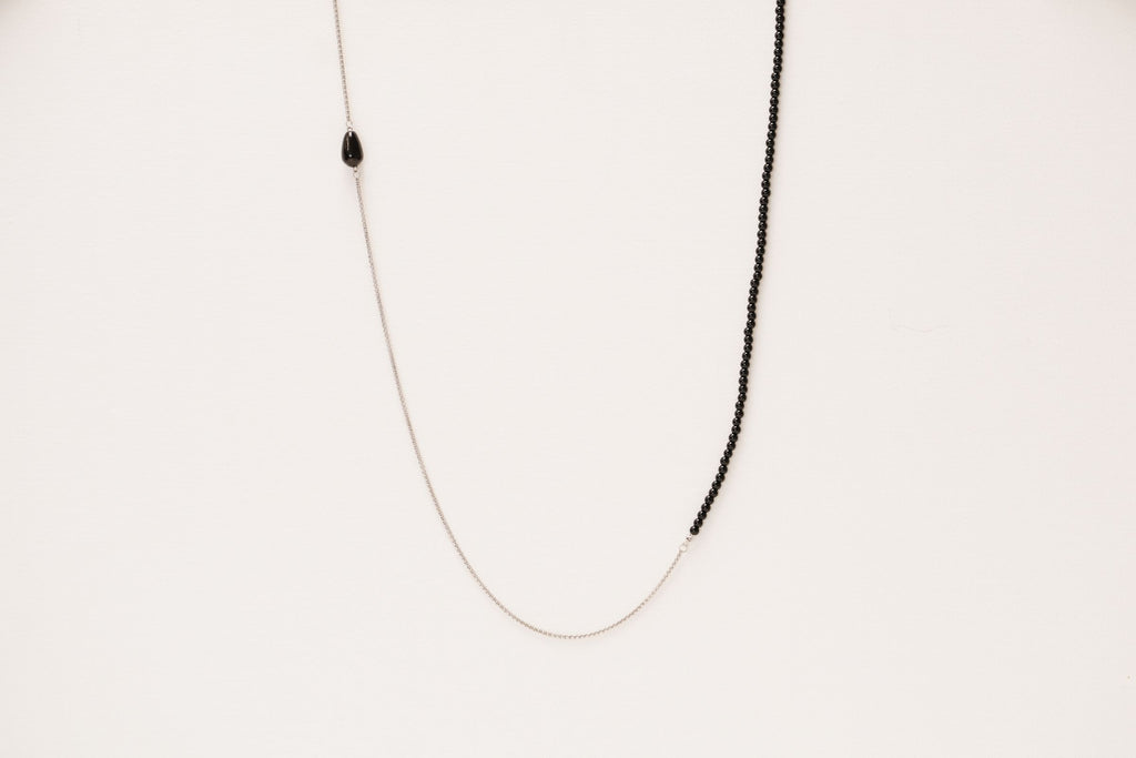 WES x GUNG x SO | [Gung] Flow Long Layer SIlver Necklace