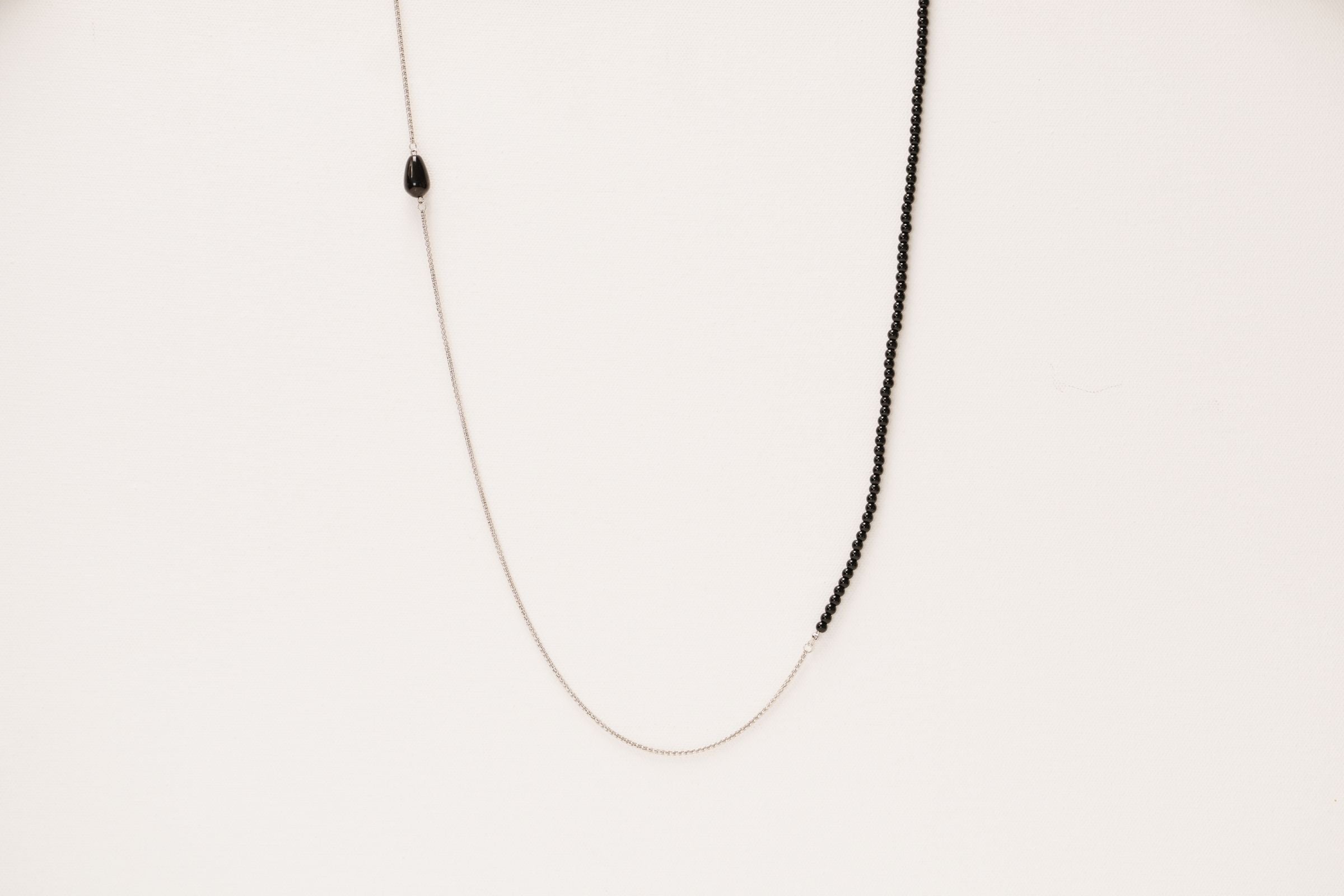 WES x GUNG x SO | [Gung] Flow Long Layer SIlver Necklace