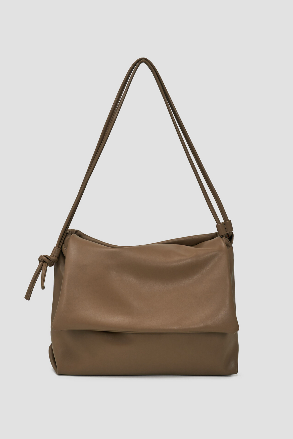 Double Strap Envelope Leather Bag (Mud)