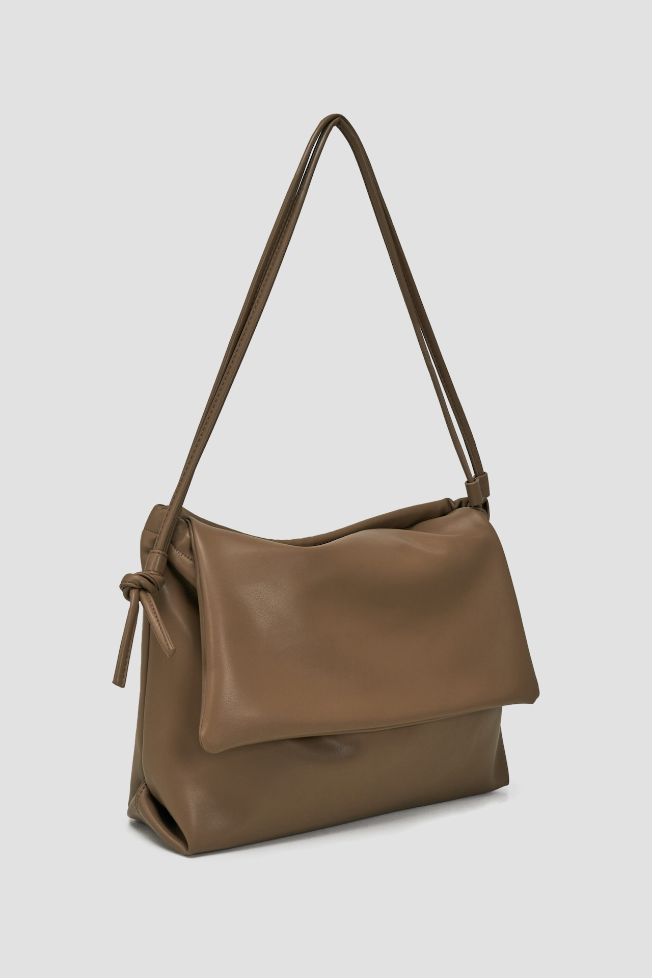 Double Strap Envelope Leather Bag (Mud)