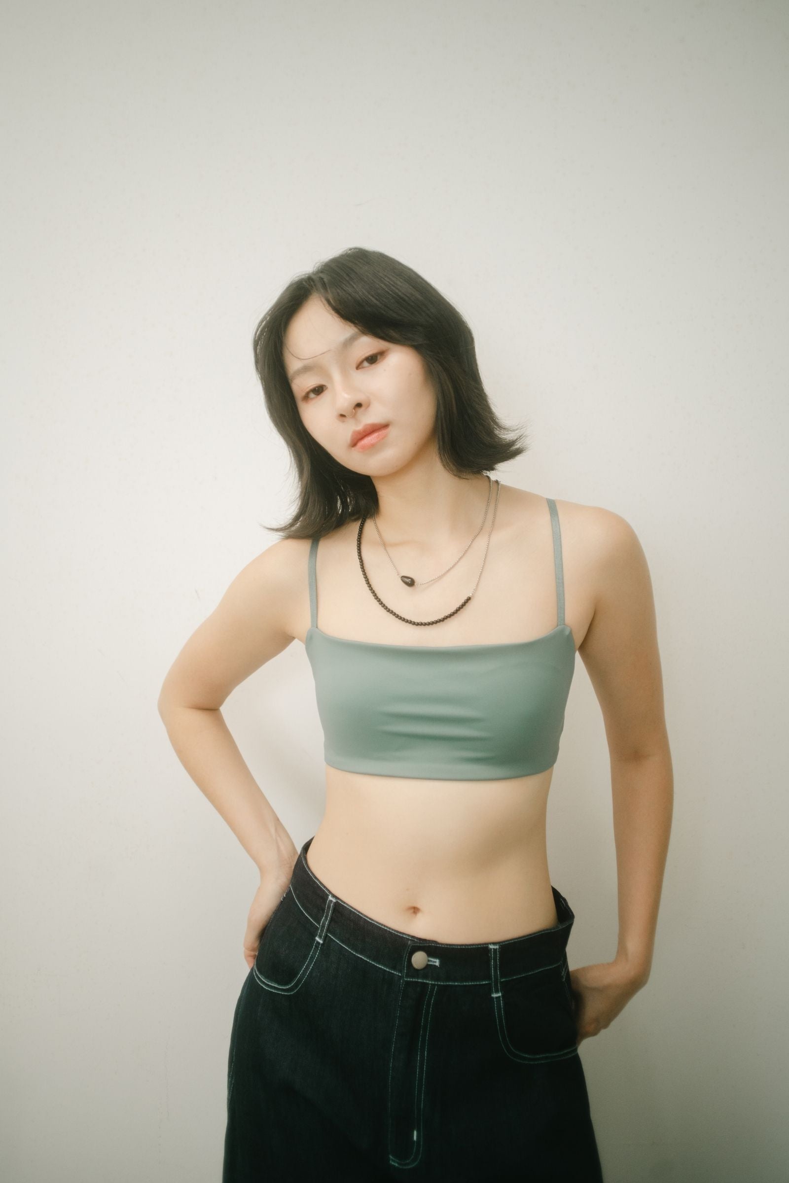 WES x GUNG x SO | [So] Simplicity Square Bra (Teal)