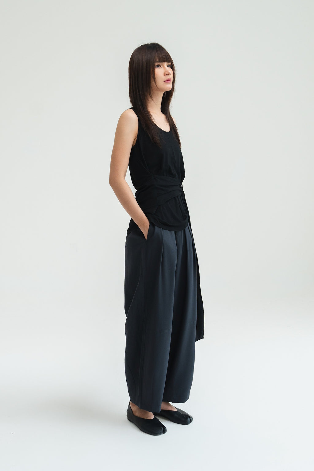 Gender Neutral Cocoon Trousers (Poly / Dark Grey)