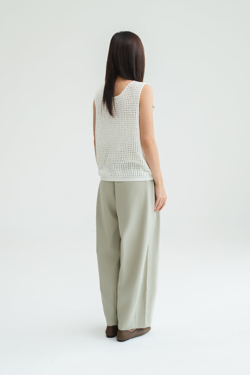 Gender Neutral Cocoon Trousers (Poly / New Oat)