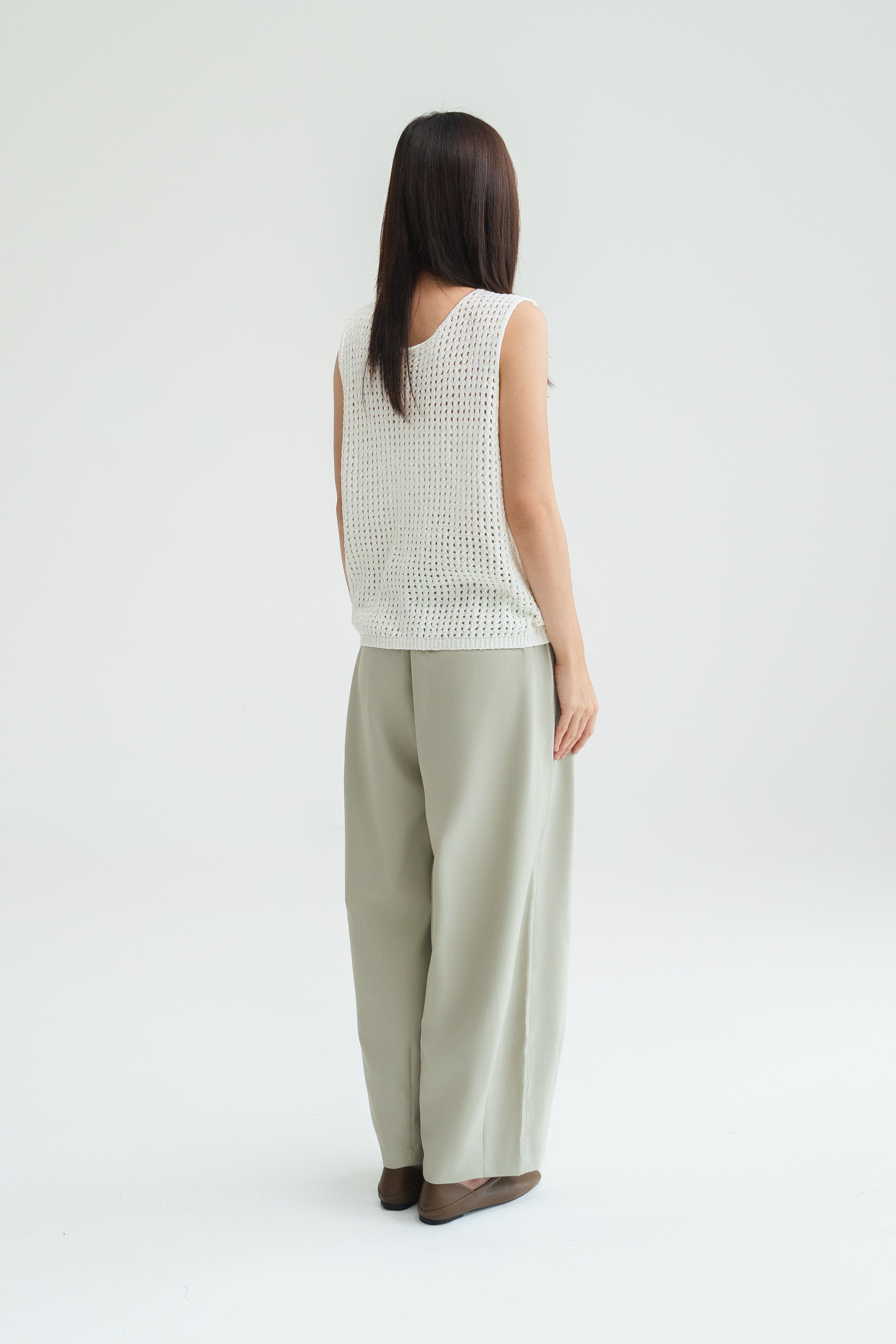 Gender Neutral Cocoon Trousers (Poly / New Oat)