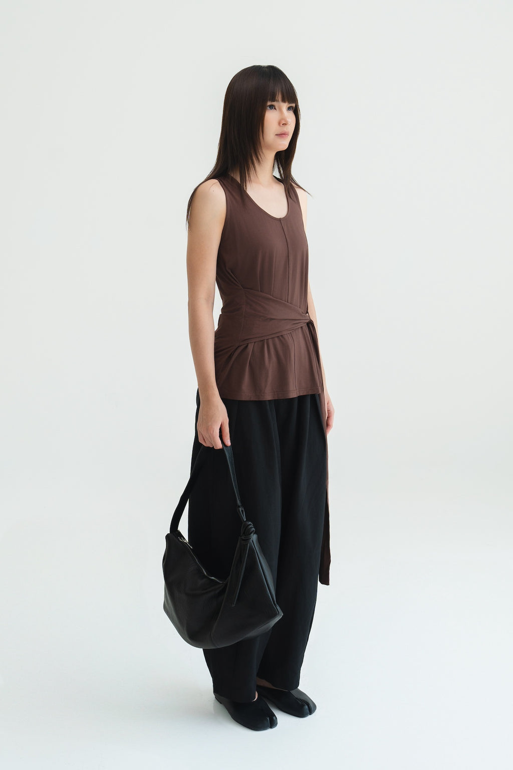 Boat Leather Bag (Black)